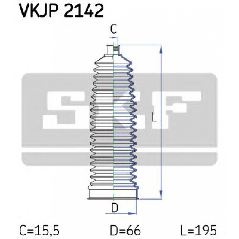 VKJP 2142 SKF - Пильовик привідного валу